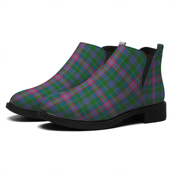 Pitcairn Hunting Ancient Tartan Flat Ankle Boots