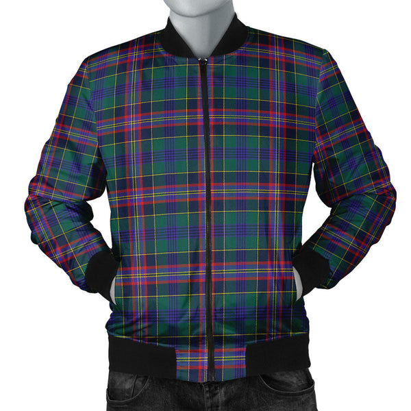 Pitcairn Hunting Modern Clan Badge Tartan Bomber Jacket