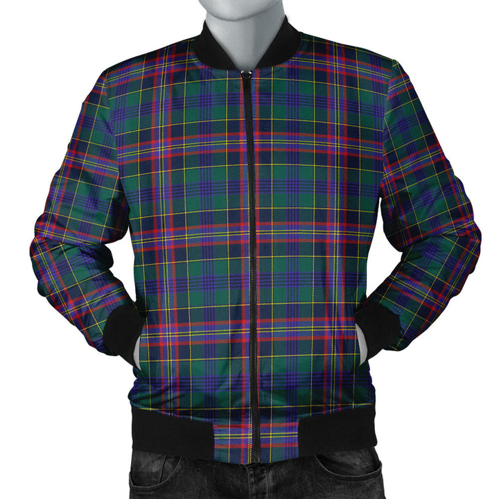 Pitcairn Hunting Modern Clan Badge Tartan Bomber Jacket