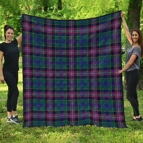 Pitcairn Hunting Modern Clan Badge Tartan Premium Quilt