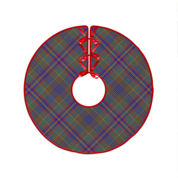 Pitcairn Hunting Weathered Clan Badge Tartan Christmas Tree Skirt