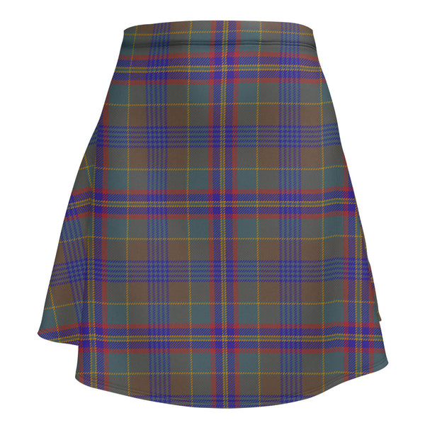 Pitcairn Hunting Weathered Clan Badge Tartan Flared Skirt