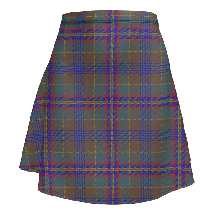 Pitcairn Hunting Weathered Clan Badge Tartan Flared Skirt