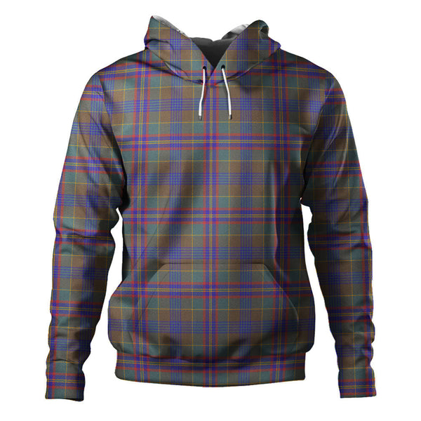 Pitcairn Hunting Weathered Clan Badge Tartan Hoodie