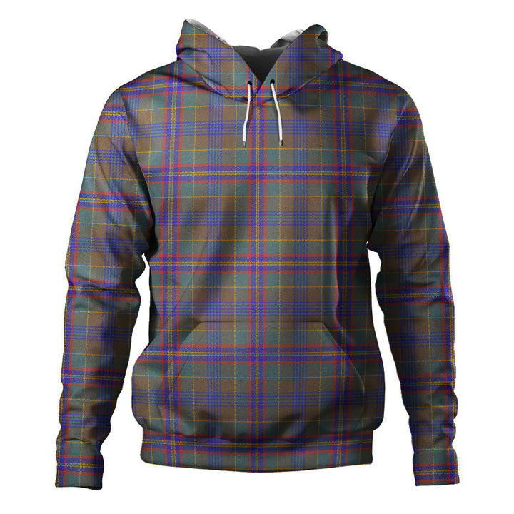 Pitcairn Hunting Weathered Clan Badge Tartan Hoodie