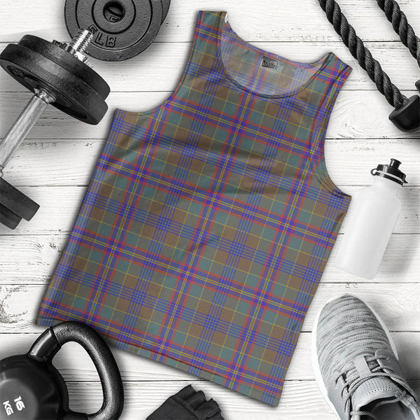 Pitcairn Hunting Weathered Clan Badge Tartan Men Tank Top