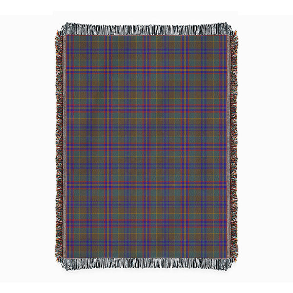 Pitcairn Hunting Weathered Clan Badge Tartan Woven Blanket