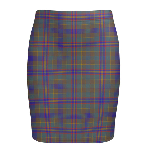 Pitcairn Hunting Weathered Tartan Fitted Skirt