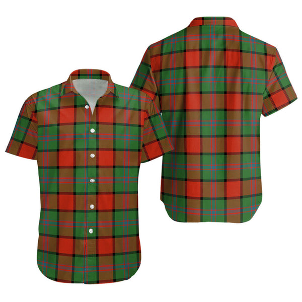 Plummer Ancient Clan Badge Tartan Short Sleeve Shirt
