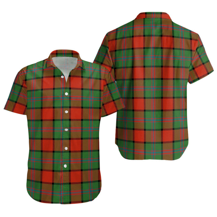 Plummer Ancient Clan Badge Tartan Short Sleeve Shirt
