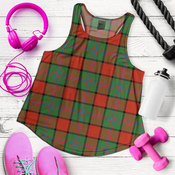 Plummer Ancient Clan Badge Tartan Women Racerback Tank Top