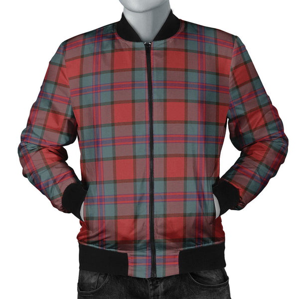 Plummer Weathered Clan Badge Tartan Bomber Jacket