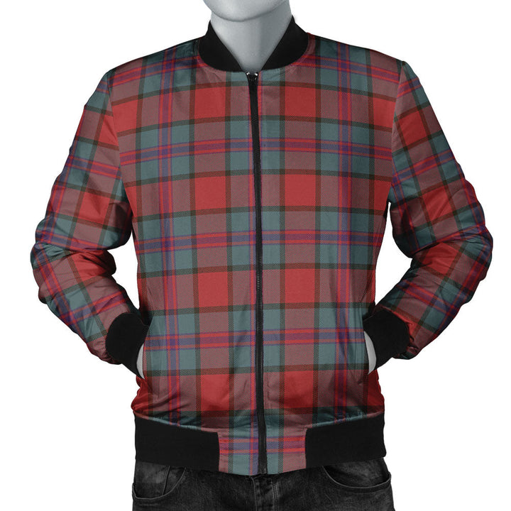 Plummer Weathered Clan Badge Tartan Bomber Jacket