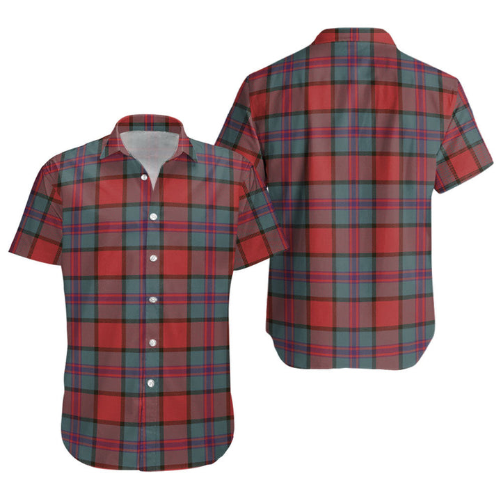 Plummer Weathered Clan Badge Tartan Short Sleeve Shirt