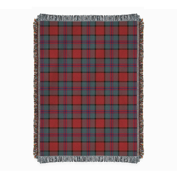 Plummer Weathered Clan Badge Tartan Woven Blanket