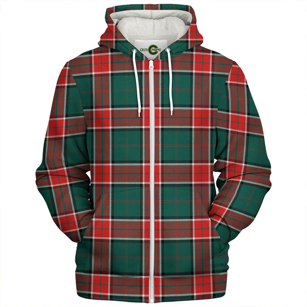 Pollock Modern Clan Badge Tartan Sherpa Hoodie