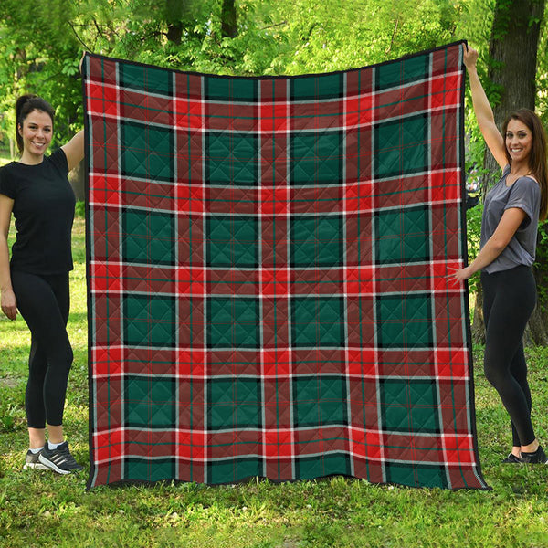 Pollock Modern Clan Badge Tartan Premium Quilt