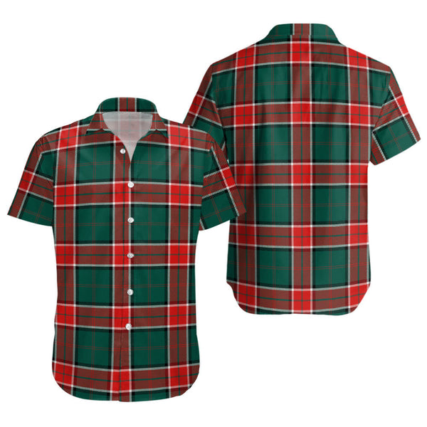 Pollock Modern Clan Badge Tartan Short Sleeve Shirt