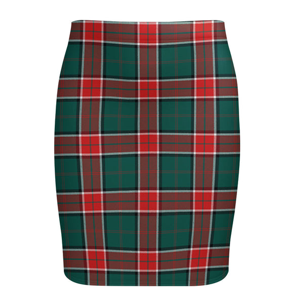 Pollock Modern Tartan Fitted Skirt