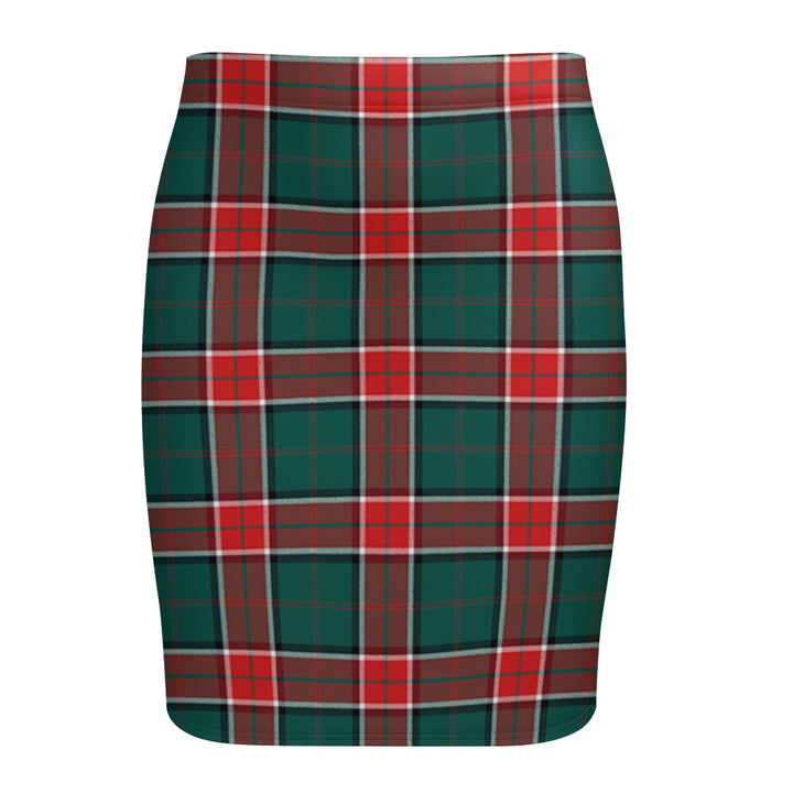 Pollock Modern Tartan Fitted Skirt