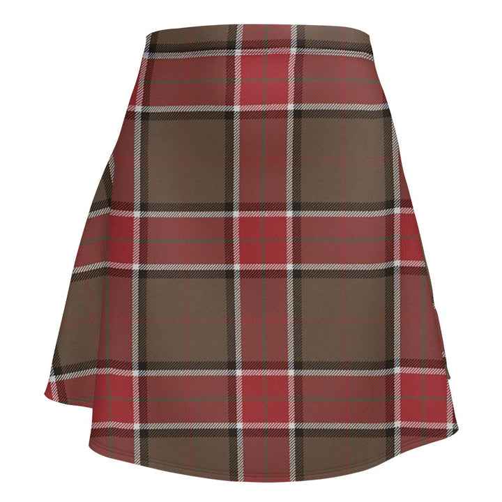 Pollock Weathered Clan Badge Tartan Flared Skirt