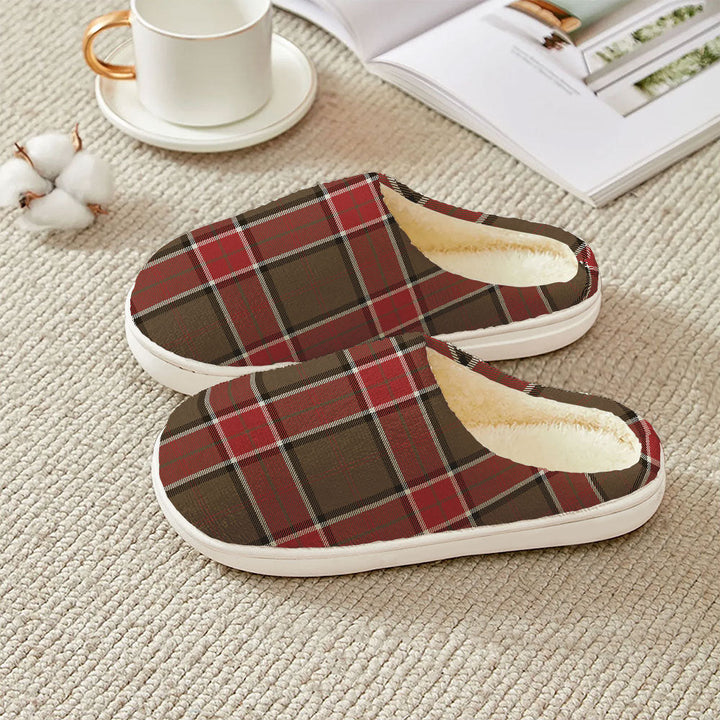 Pollock Weathered Clan Badge Tartan Plush Slipper