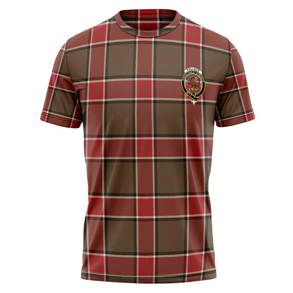 Pollock Weathered Clan Badge Tartan T-Shirt