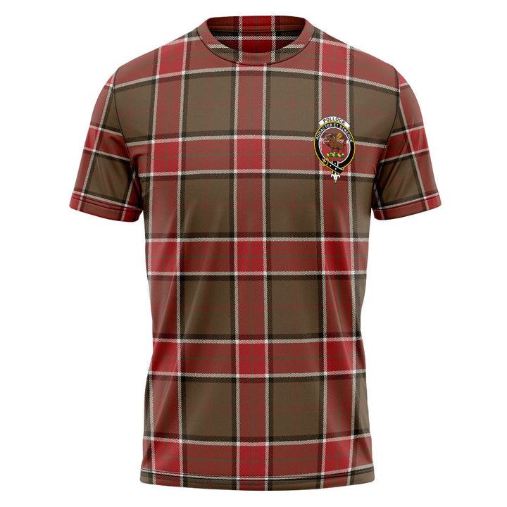 Pollock Weathered Clan Badge Tartan T-Shirt