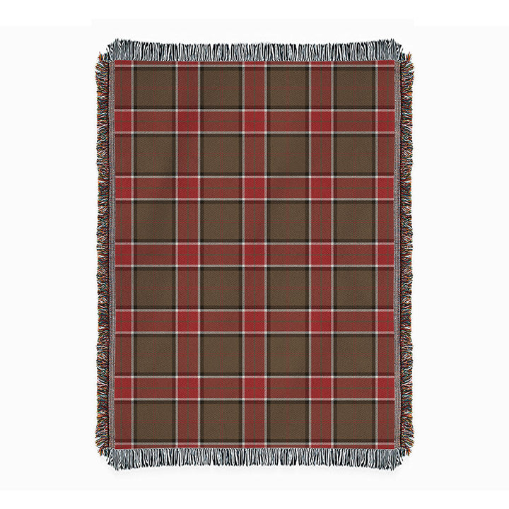 Pollock Weathered Clan Badge Tartan Woven Blanket