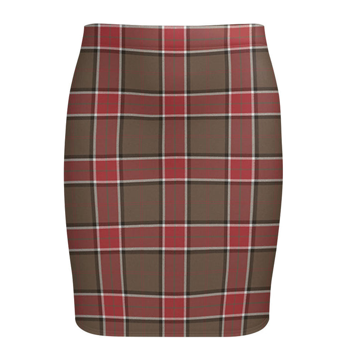 Pollock Weathered Tartan Fitted Skirt