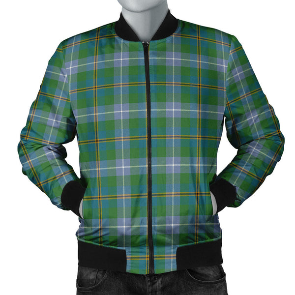 Porteous Ancient Clan Badge Tartan Bomber Jacket
