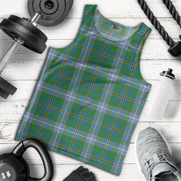 Porteous Ancient Clan Badge Tartan Men Tank Top