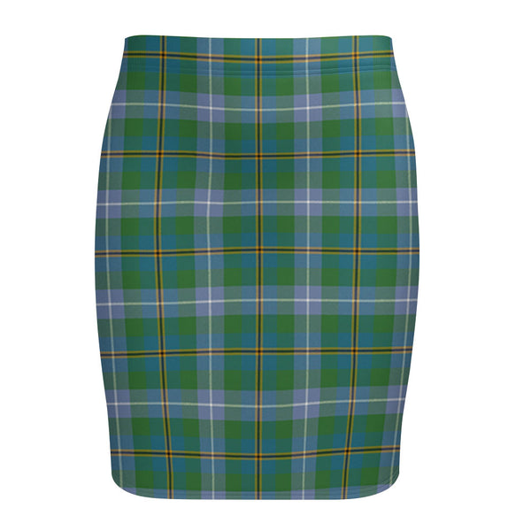 Porteous Ancient Tartan Fitted Skirt