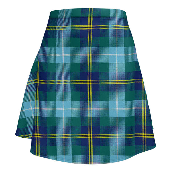 Porteous Modern Clan Badge Tartan Flared Skirt