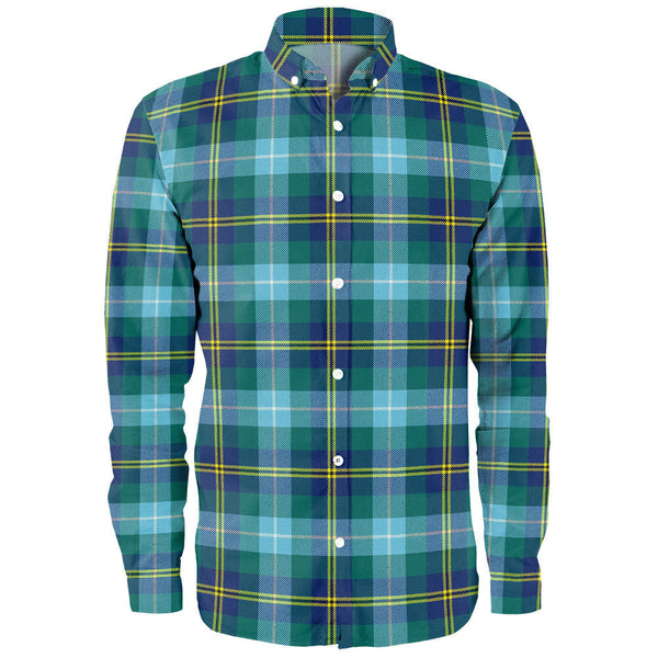 Porteous Modern Clan Badge Tartan Long Sleeve Shirt