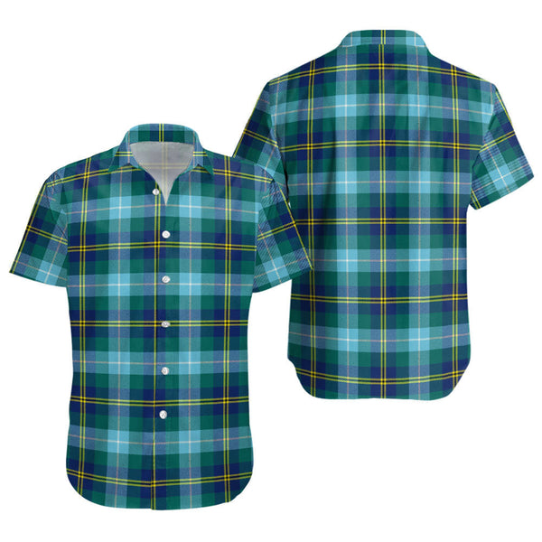 Porteous Modern Clan Badge Tartan Short Sleeve Shirt