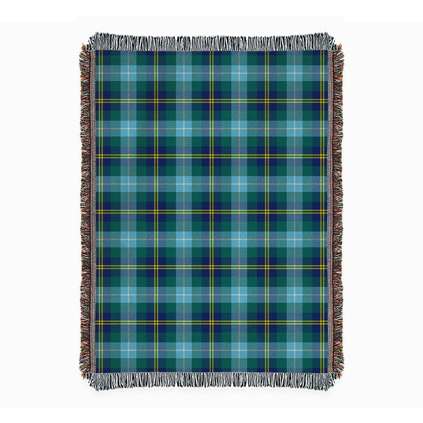 Porteous Modern Clan Badge Tartan Woven Blanket