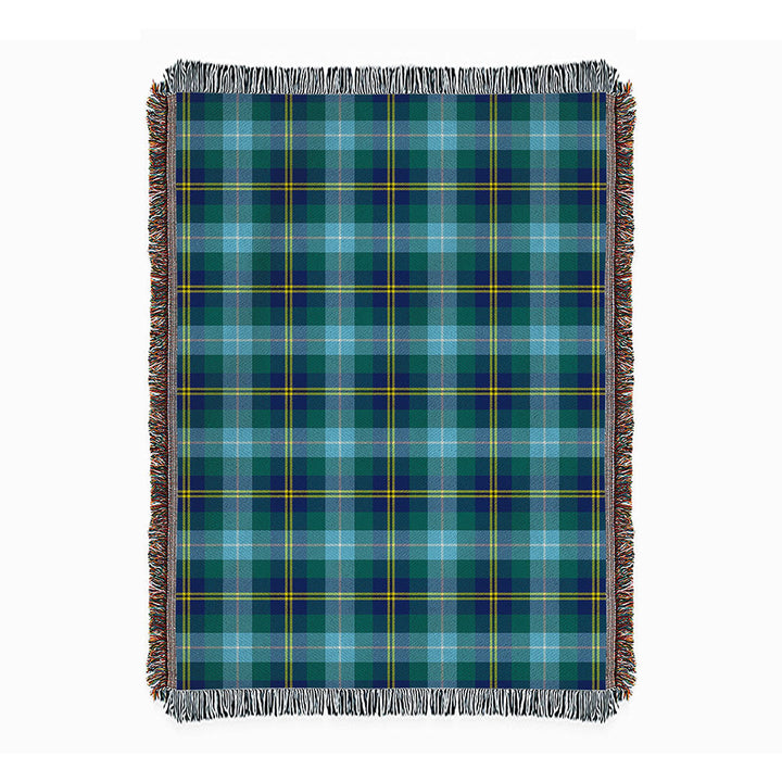 Porteous Modern Clan Badge Tartan Woven Blanket