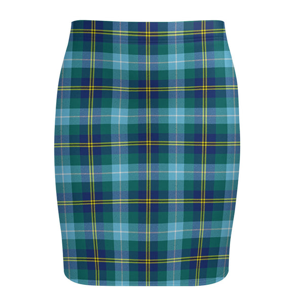 Porteous Modern Tartan Fitted Skirt