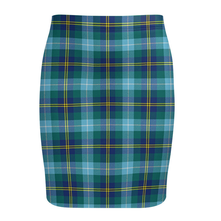 Porteous Modern Tartan Fitted Skirt