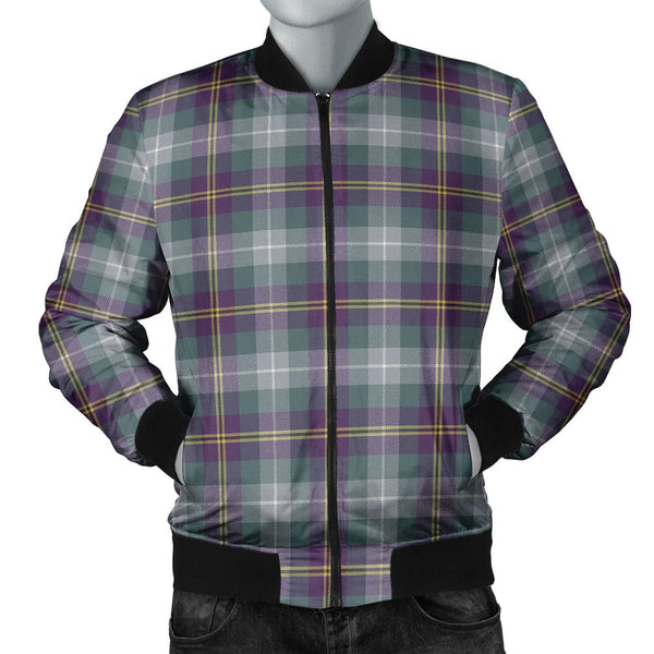 Porteous Weathered Clan Badge Tartan Bomber Jacket