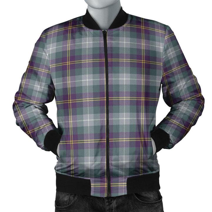 Porteous Weathered Clan Badge Tartan Bomber Jacket