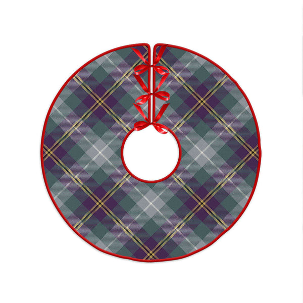 Porteous Weathered Clan Badge Tartan Christmas Tree Skirt