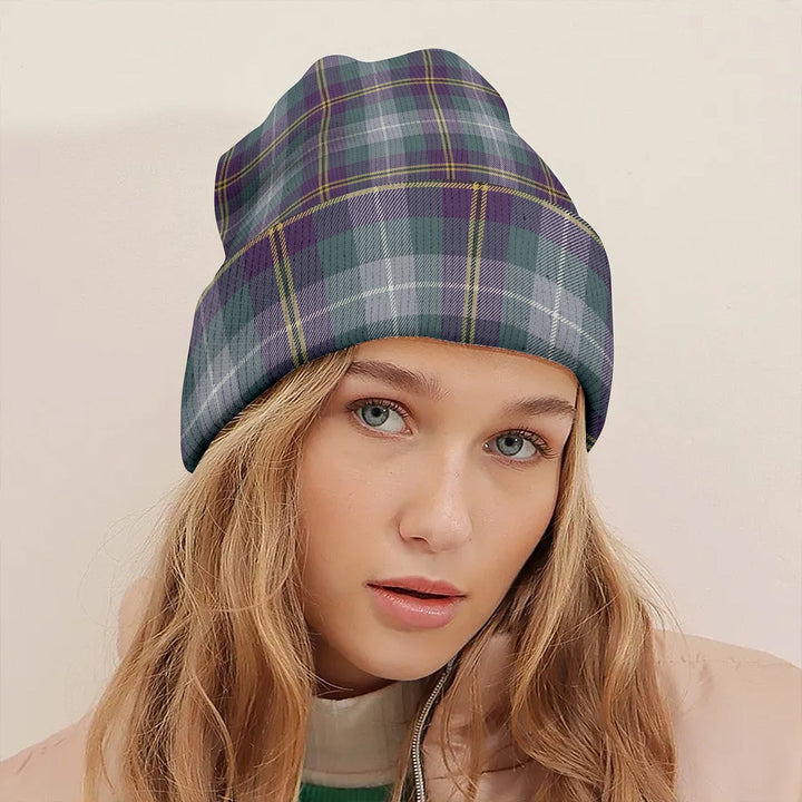 Porteous Weathered Clan Badge Tartan Knitted Beanie