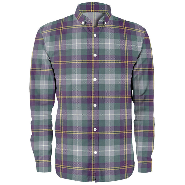 Porteous Weathered Clan Badge Tartan Long Sleeve Shirt