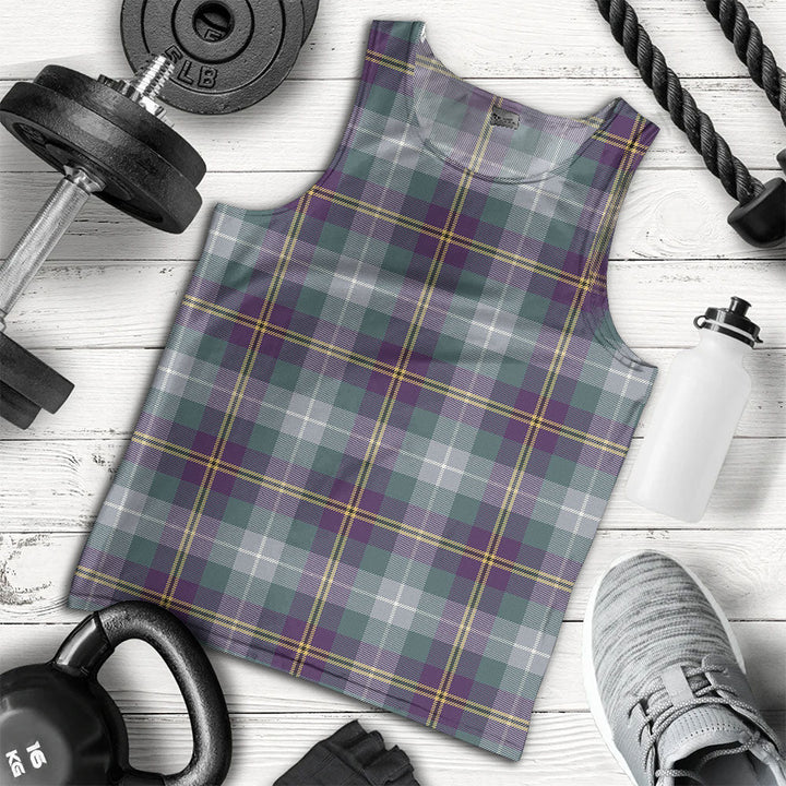 Porteous Weathered Clan Badge Tartan Men Tank Top