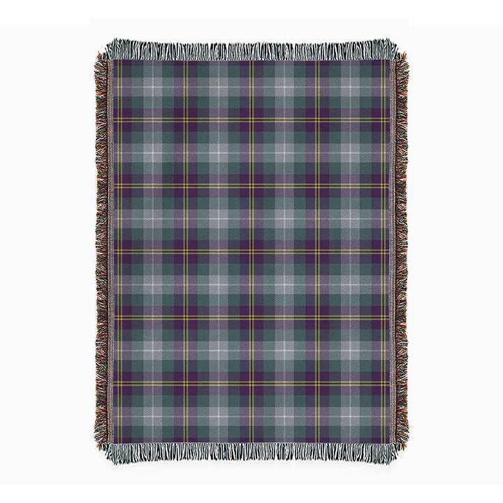 Porteous Weathered Clan Badge Tartan Woven Blanket