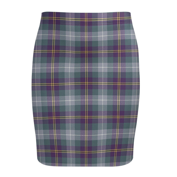 Porteous Weathered Tartan Fitted Skirt