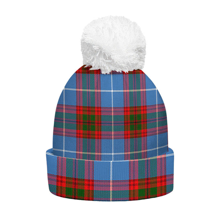 Preston Clan Badge Tartan Bobble Beanie Hat