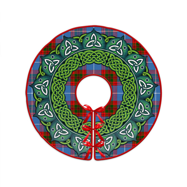 Preston Clan Badge Tartan Christmas Tree Skirt Heritage Holiday Decor